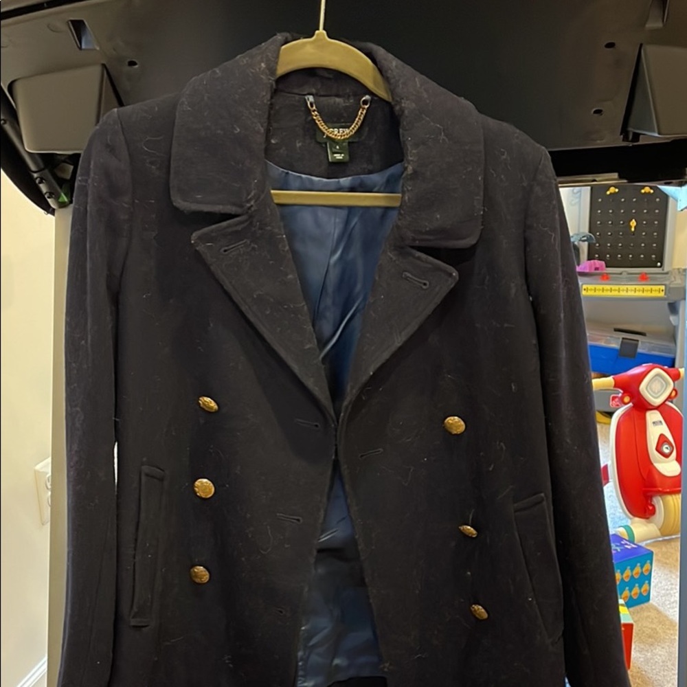 JCrew Navy Blue Peacoat